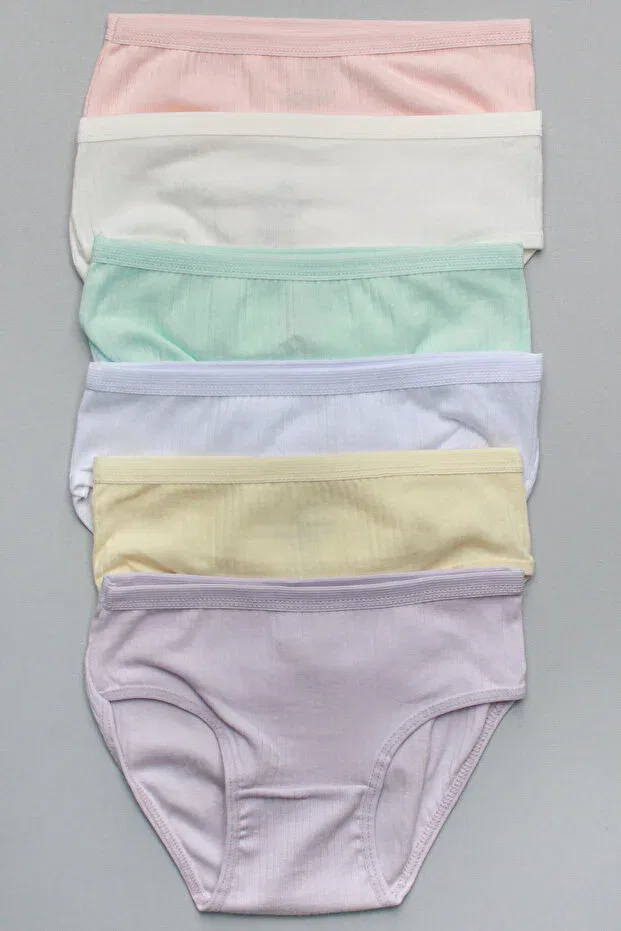 Детские трусы для девочек хлопковые комплект 6 шт Meren Underwear, Mixed
