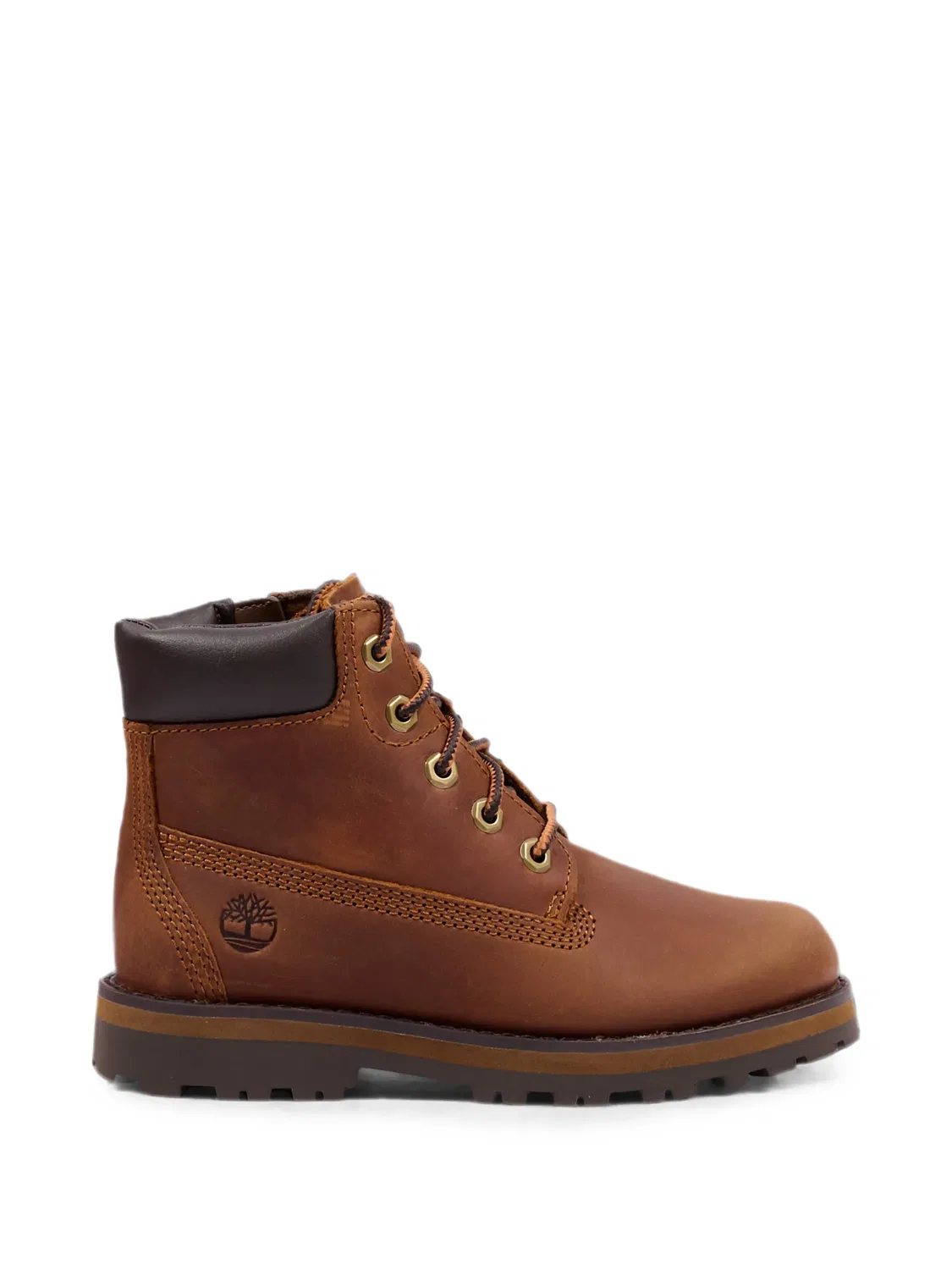 Ботинки с тисненым логотипом Timberland Kids, коричневый