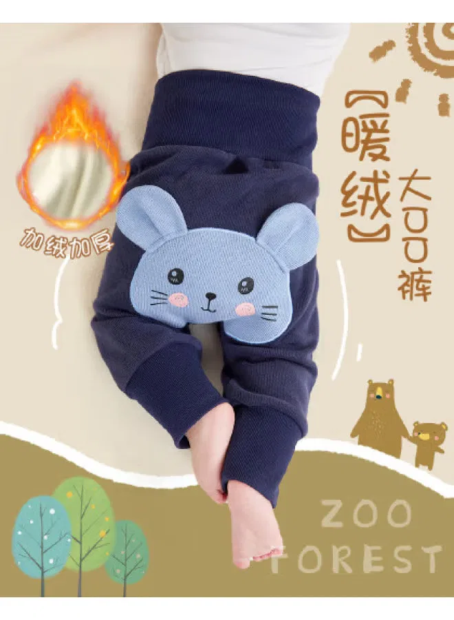 Штаны утепленные с флисовой подкладкой для малышей Doodle Home, темно-синий