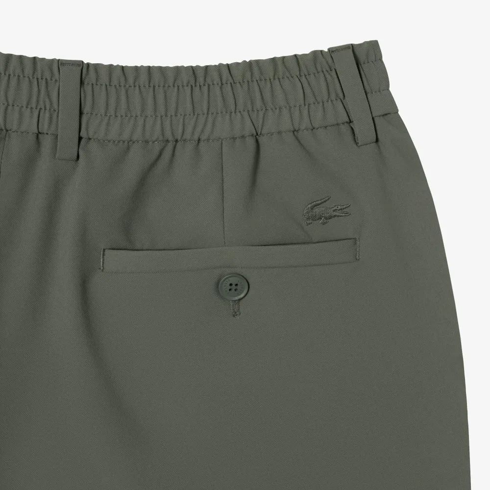 Мужские хаки лёгкие слаксы от Lacoste — фото 4