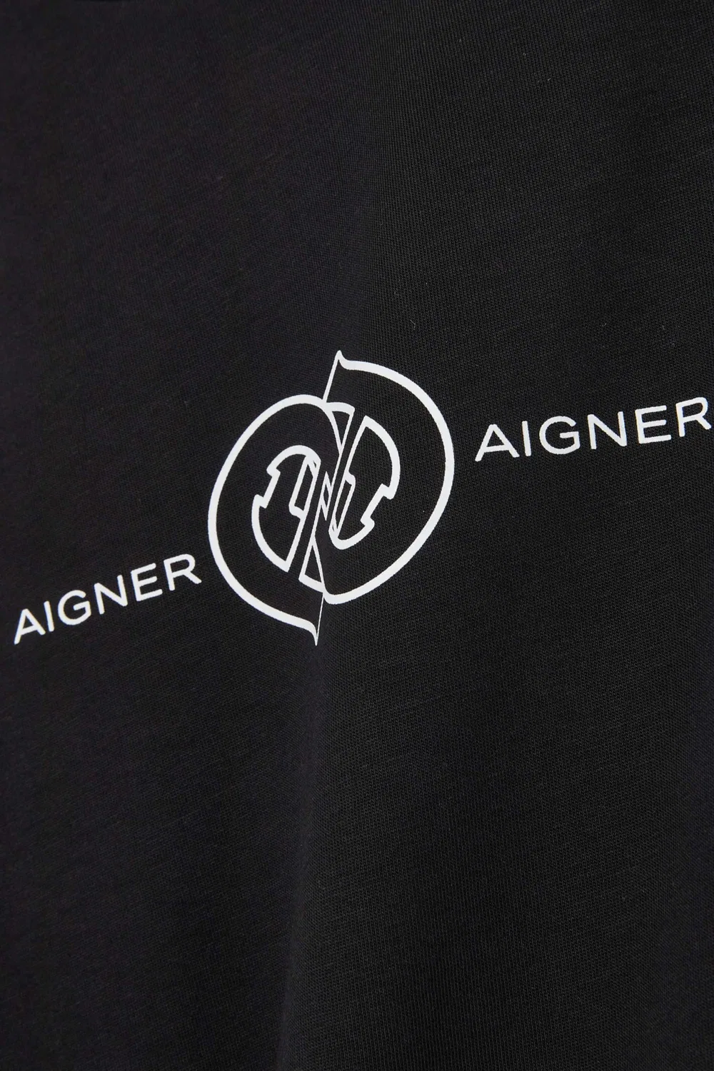 Футболка с логотипом и кантом AIGNER, черный — фото 4