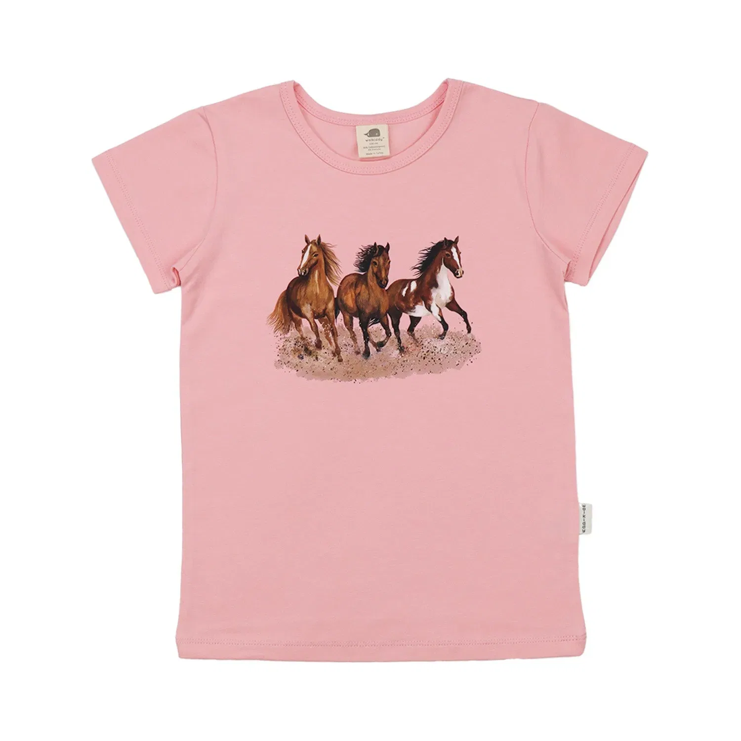 Футболка с принтом Graceful Horses Walkiddy, разноцветный — фото 3