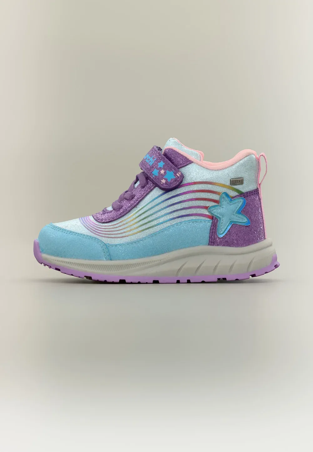 Abella-Tex - высокие кроссовки Lurchi, Blue/Purple Glitter