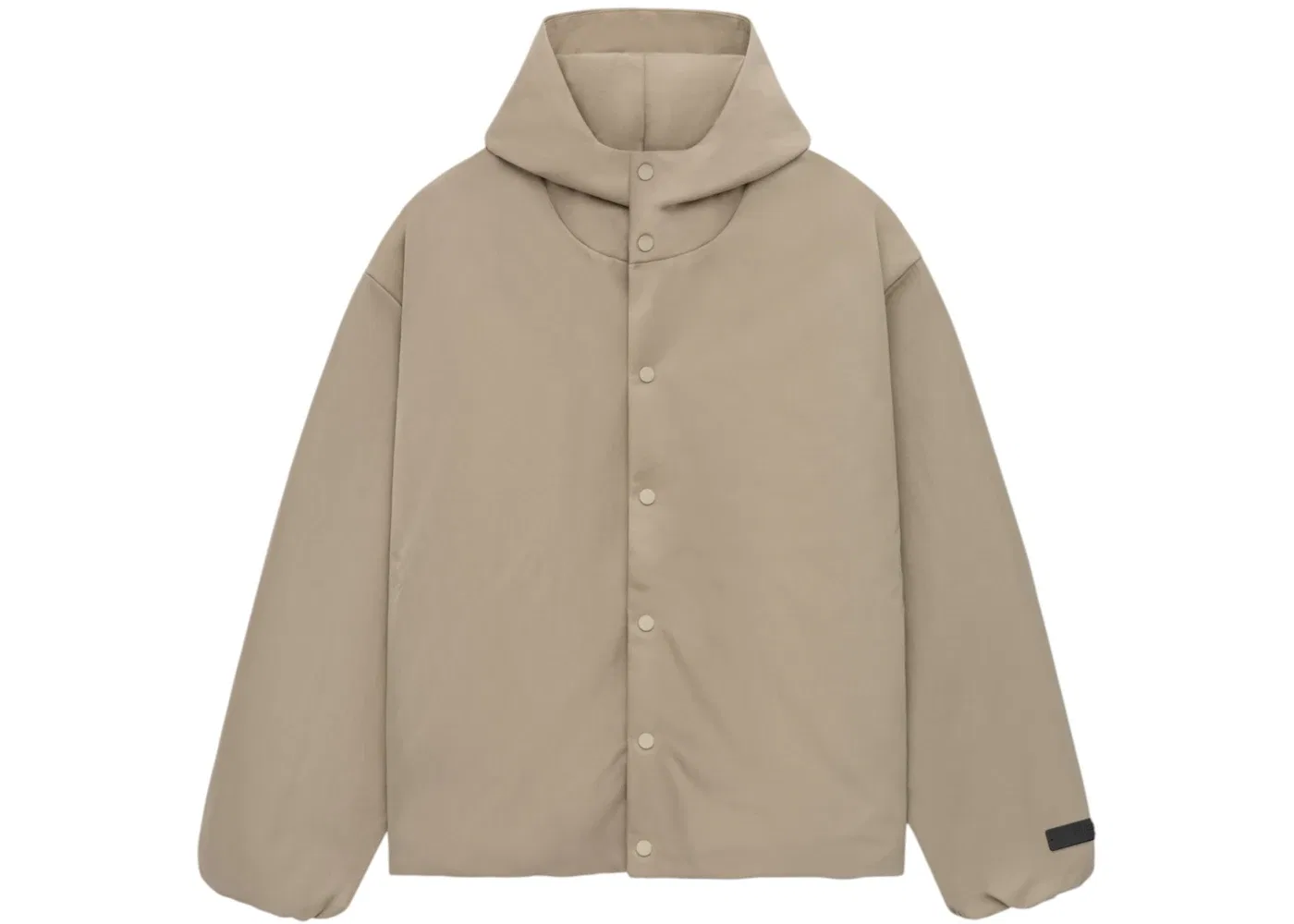 Мужская куртка с капюшоном из текстурированного нейлона Fear of God Essentials Jacket, Desert Sand — фото 2