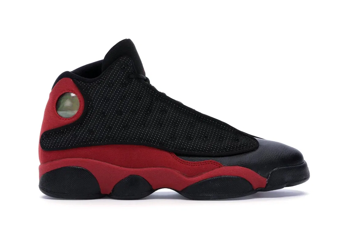Детские кроссовки Lifestyle с отражающей сеткой Jordan 13 Retro, Black/True Red-White