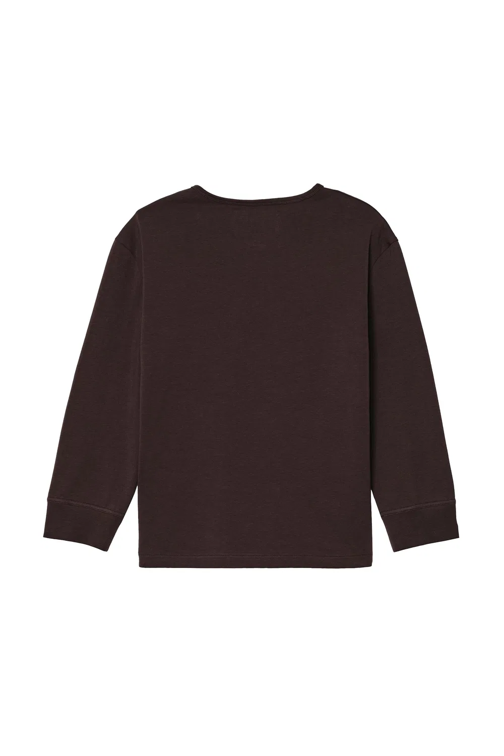 Укороченная футболка Henley ZARA, Brown — фото 3