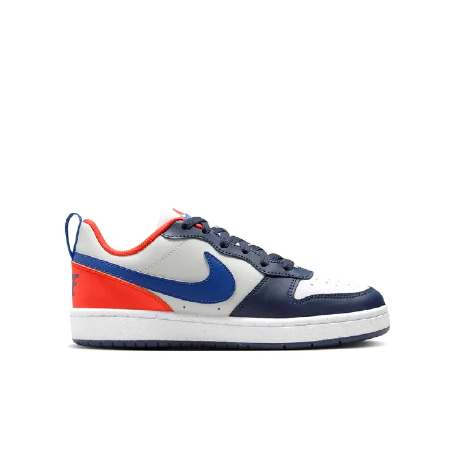 Детские кроссовки для мальчиков NIKE Court Borough Low Recraft GS Sneaker NIKE, Midnight Navy Hyper Royal Team Orange — фото 3