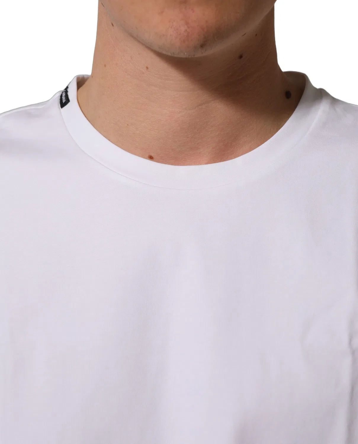 Мужская футболка с коротким рукавом с фирменной деталью Dolce & Gabbana, White — фото 2