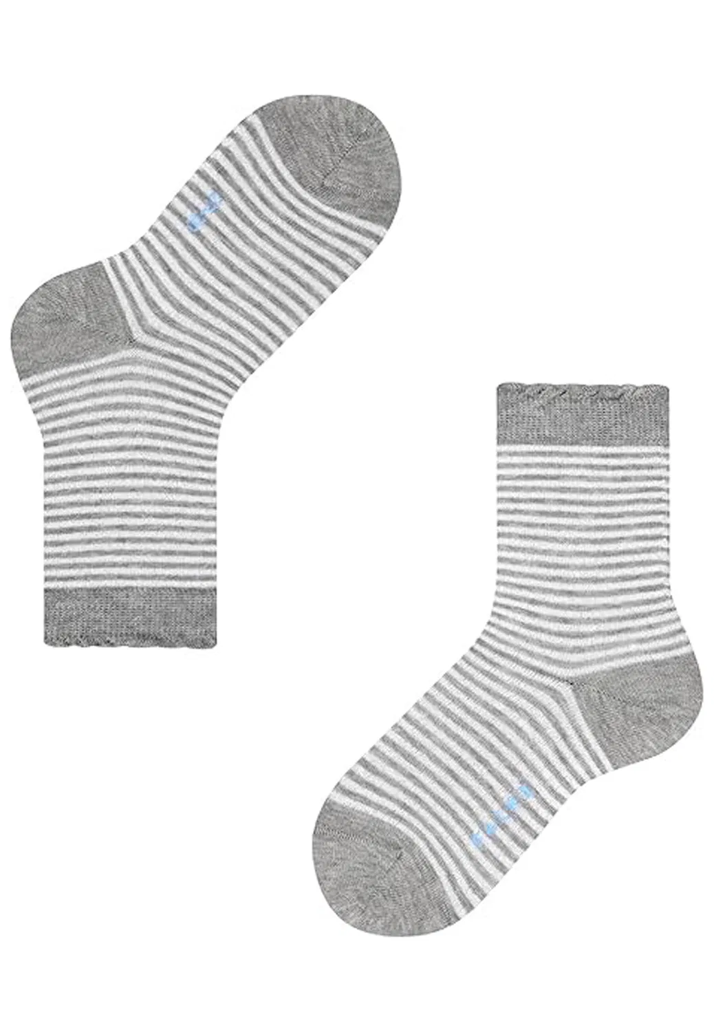 Детские носки с блестящим полосатым принтом Glitter Stripe Falke, Grau — фото 2