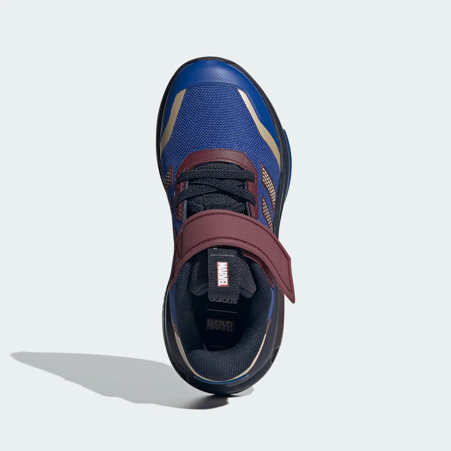 Детские кроссовки с принтом Marvel's Captain Marvel Racer Adidas, Konigsblau Rot Petrolblau — фото 4