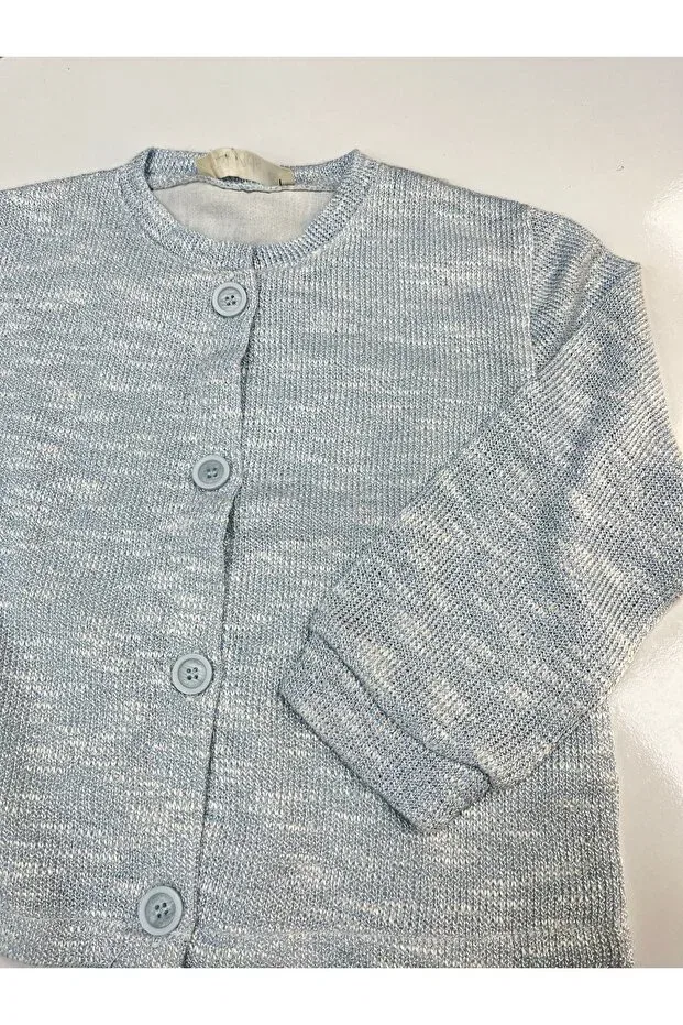 Детский кардиган для девочек с блестками Nk Kids, Blue — фото 3