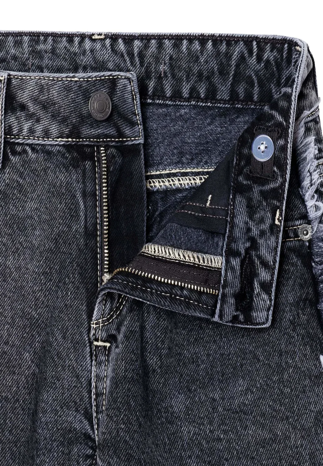 Широкие джинсы Lexy с бахромой - прямые джинсы Pepe Jeans, Denim — фото 3