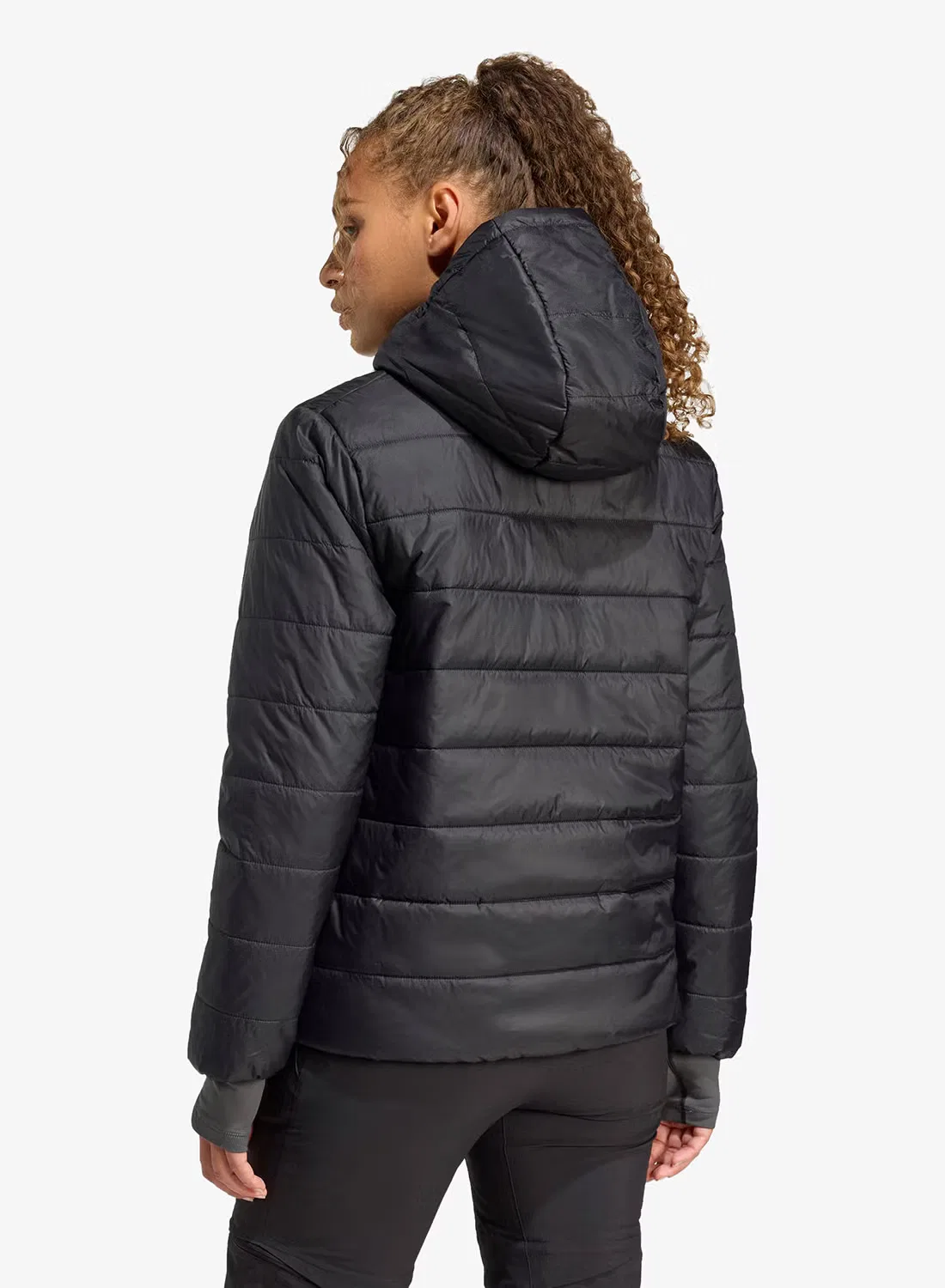 Куртка-бомбер с капюшоном Terrex multi essentials Adidas, черная — фото 2