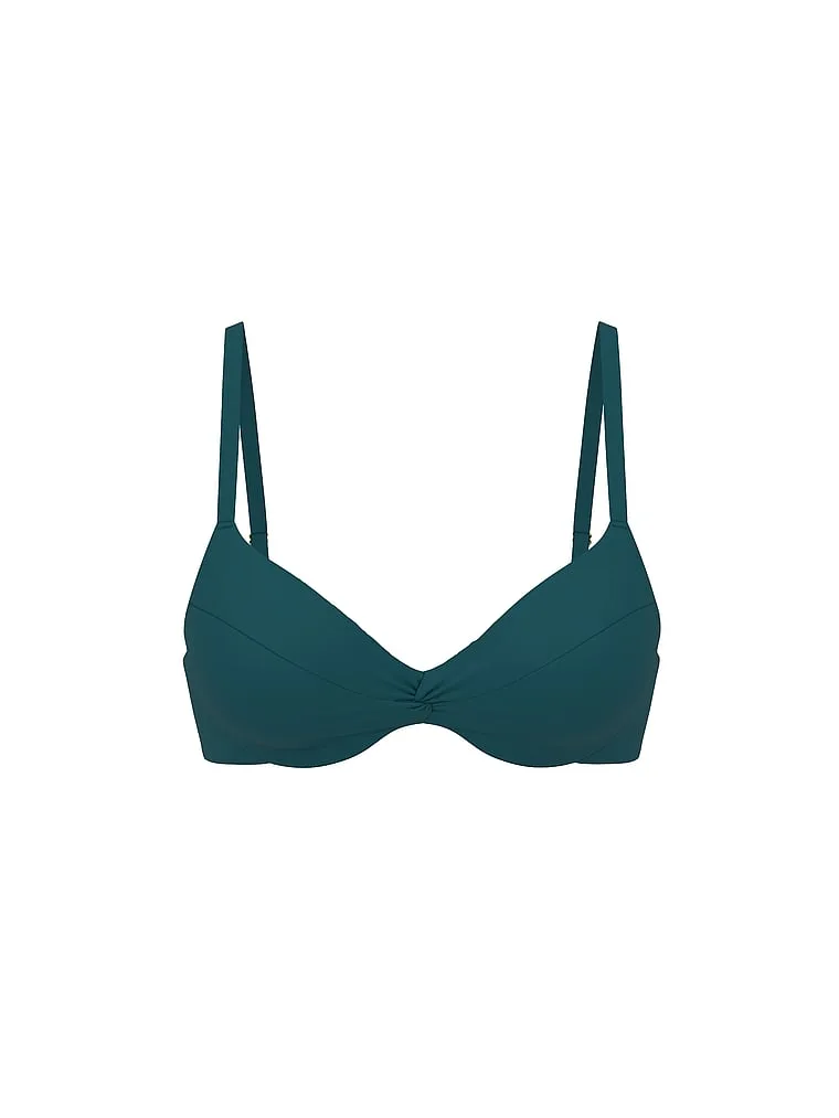 Верхняя часть бикини Victoria'S Secret Swim Essential Twist с эффектом пуш-ап, синий — фото 3