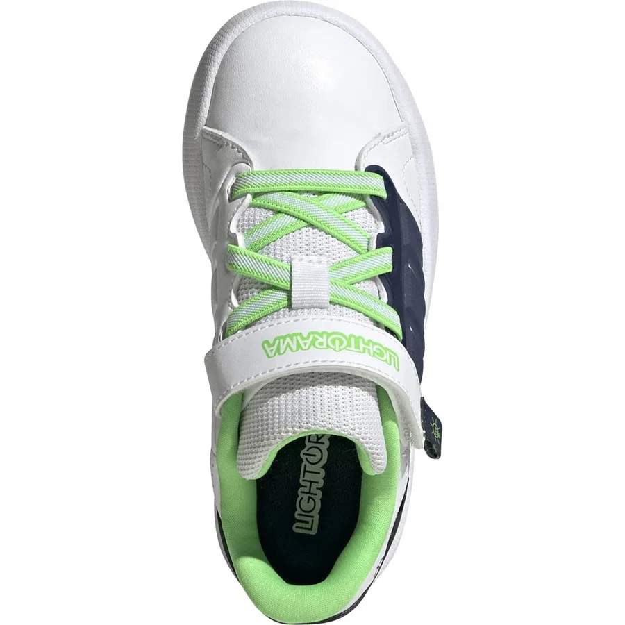 Кроссовки с подсветкой Lightorama Court adidas, Белый — фото 3