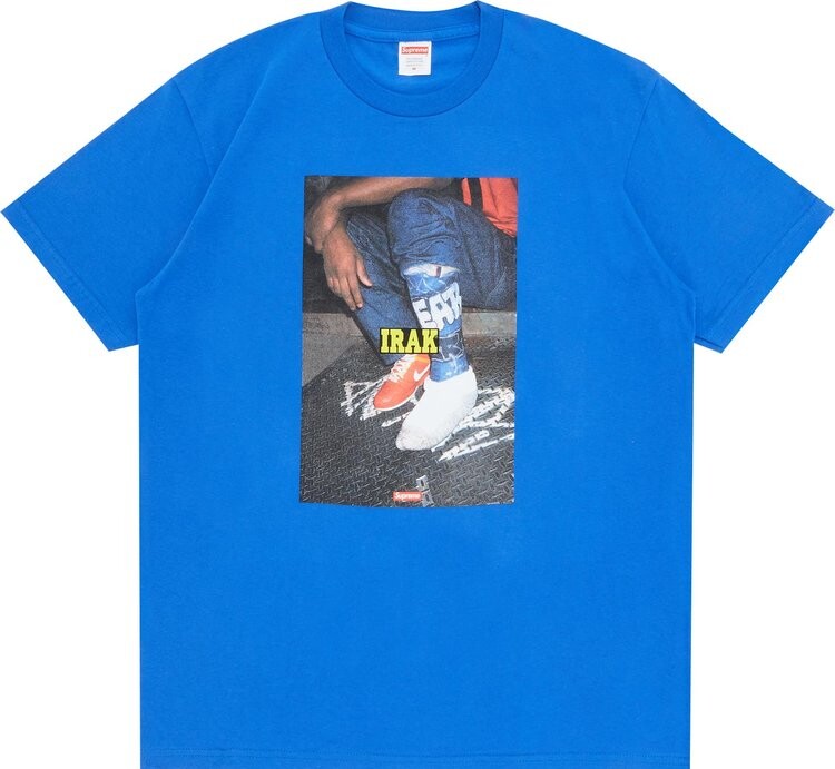 

Футболка Supreme x IRAK Cast Tee 'Royal', синий