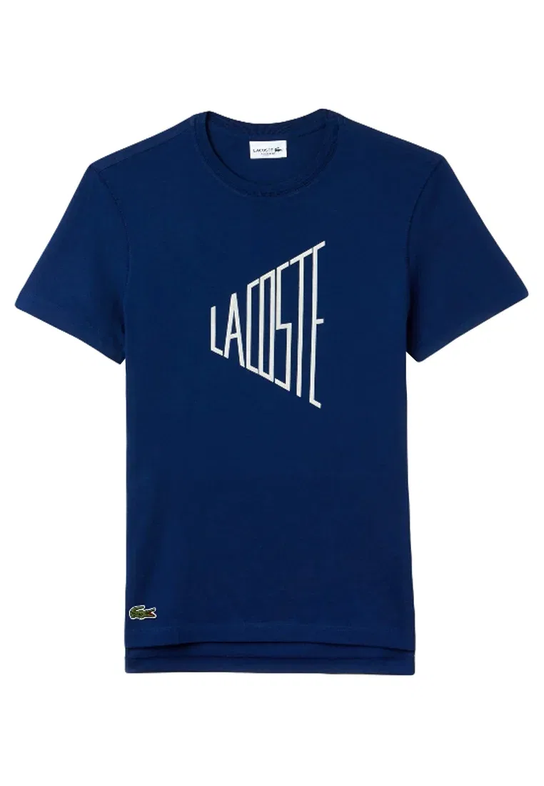 Tee- th3209 - футболка с принтом Lacoste, Dark Blue /White — фото 3
