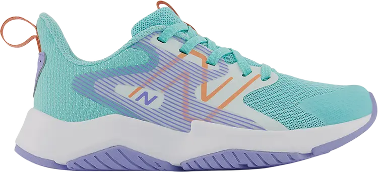 Кроссовки New Balance Rave Run v2 Little Kid 'Surf Peach Glaze', синий — фото 2