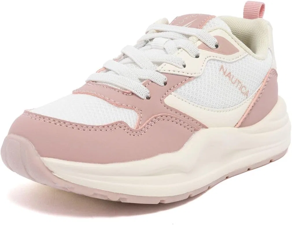 Детские кроссовки для девочек с принтом Nautica, Bone Blush