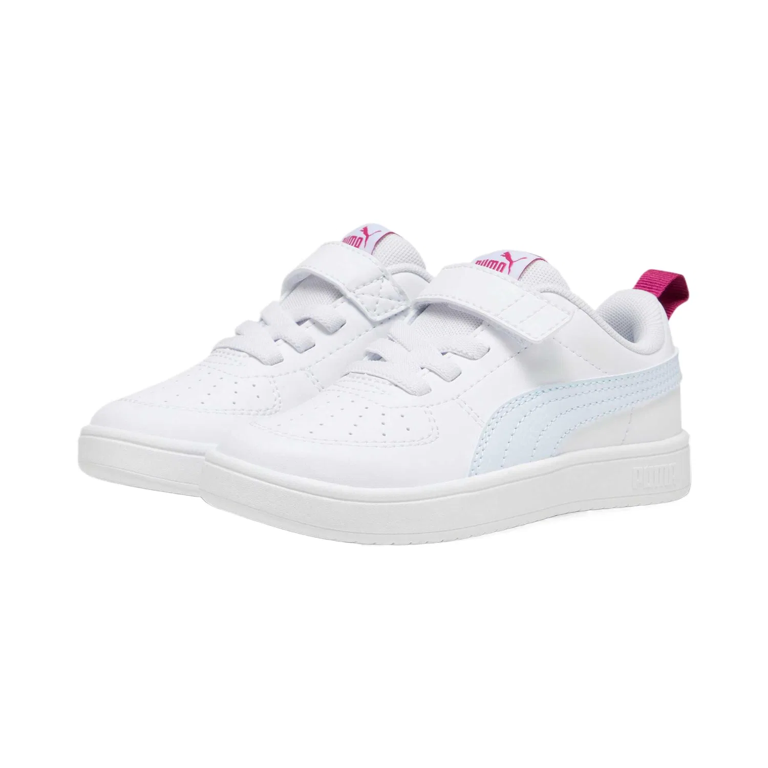 Кеды для скейтбординга детские PUMA бело-розовые — фото 3
