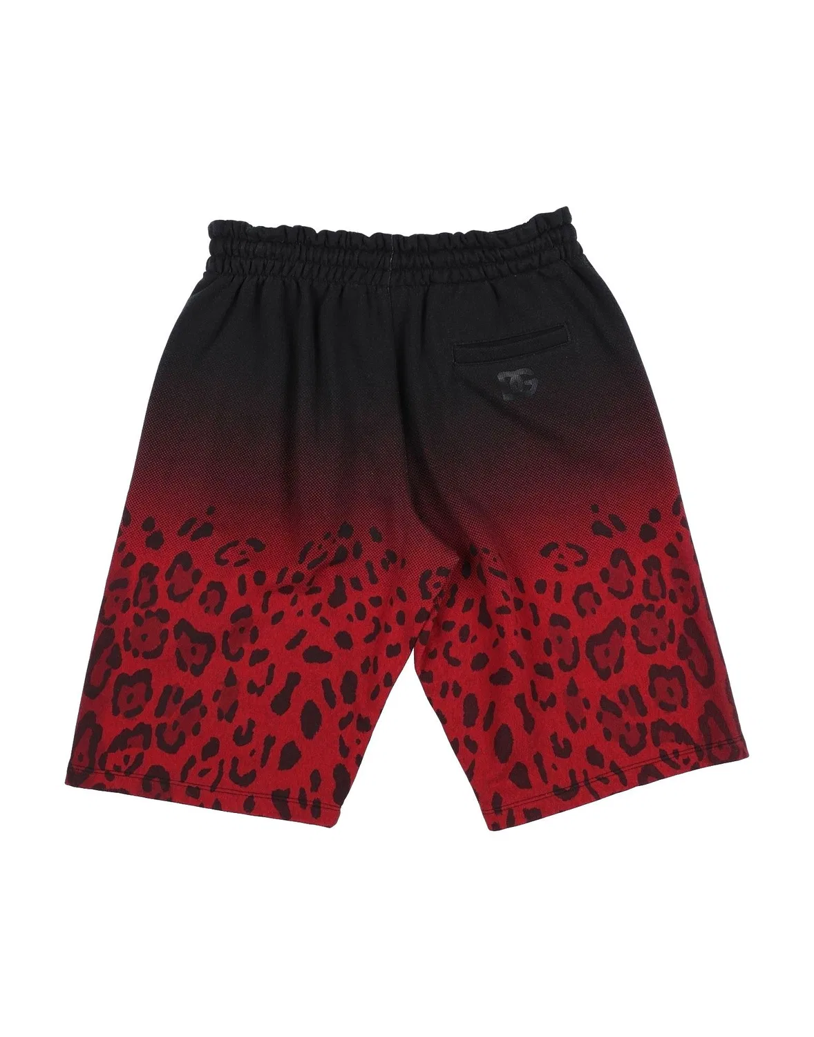 Детские шорты из флиса с принтом Leopard Print Dolce&Gabbana, черный — фото 2