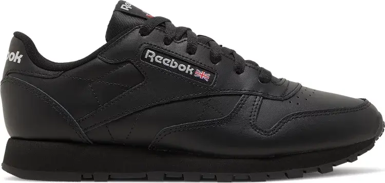 

Кроссовки wmns classic leather 'black pure grey' Reebok, черный