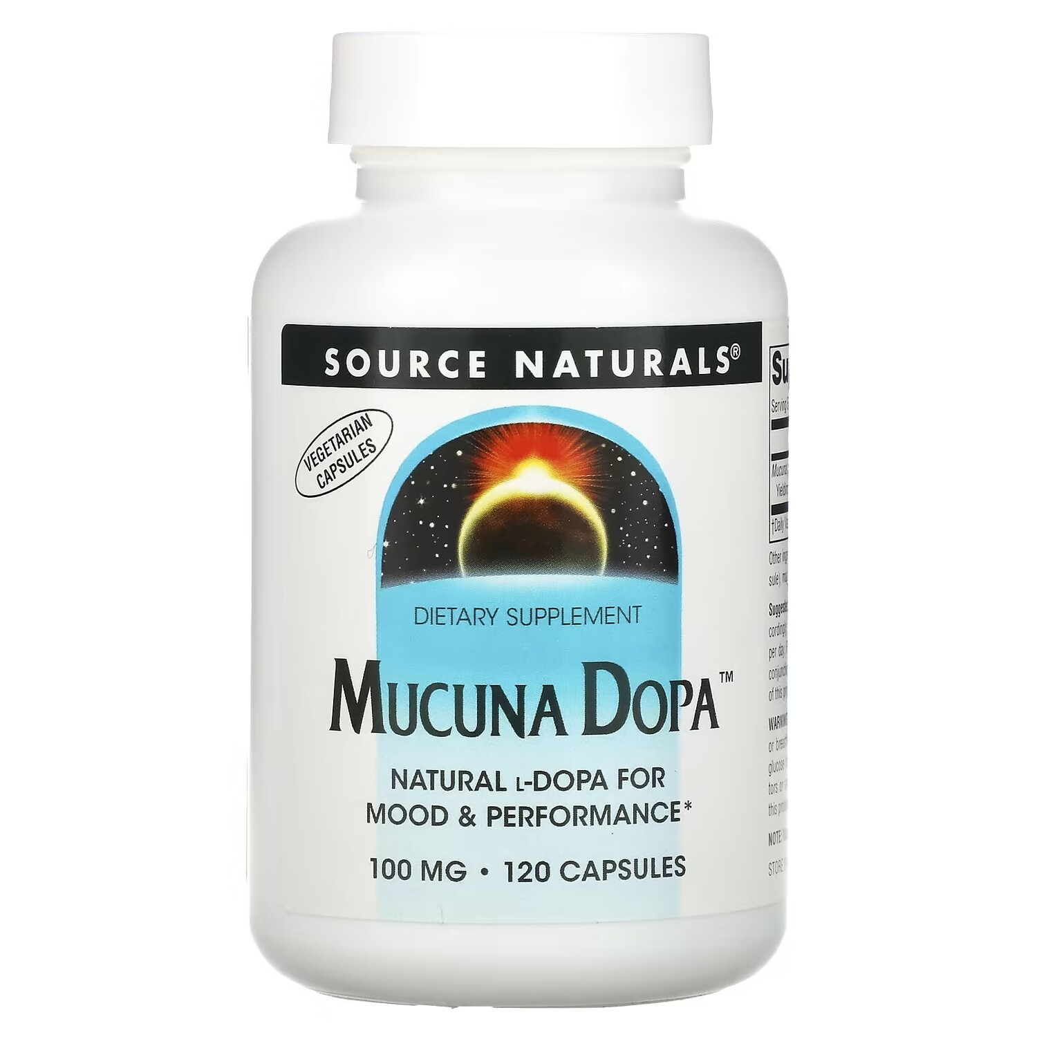 

Source Naturals Mucuna Dopa 100 мг, 120 капсул