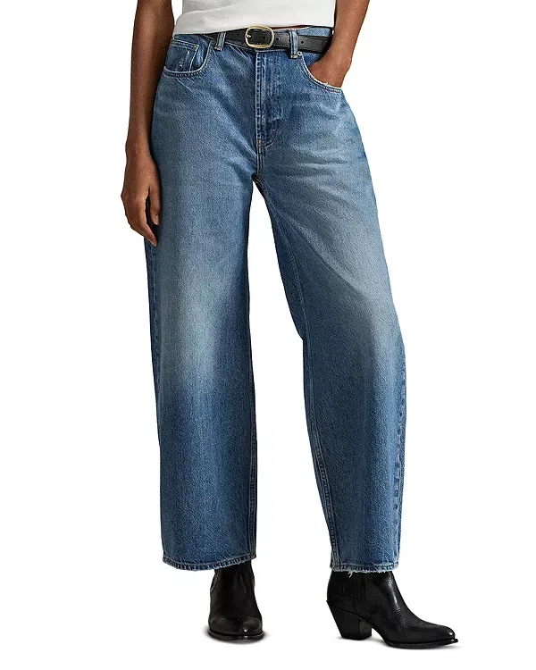 Женские джинсы с высокой посадкой Wide Leg Ralph Lauren, мультиколор