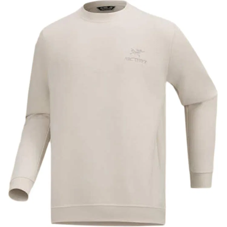 Мужской свитшот с эмблемой Emblem Arcteryx, Driftwood White/Sea Salt