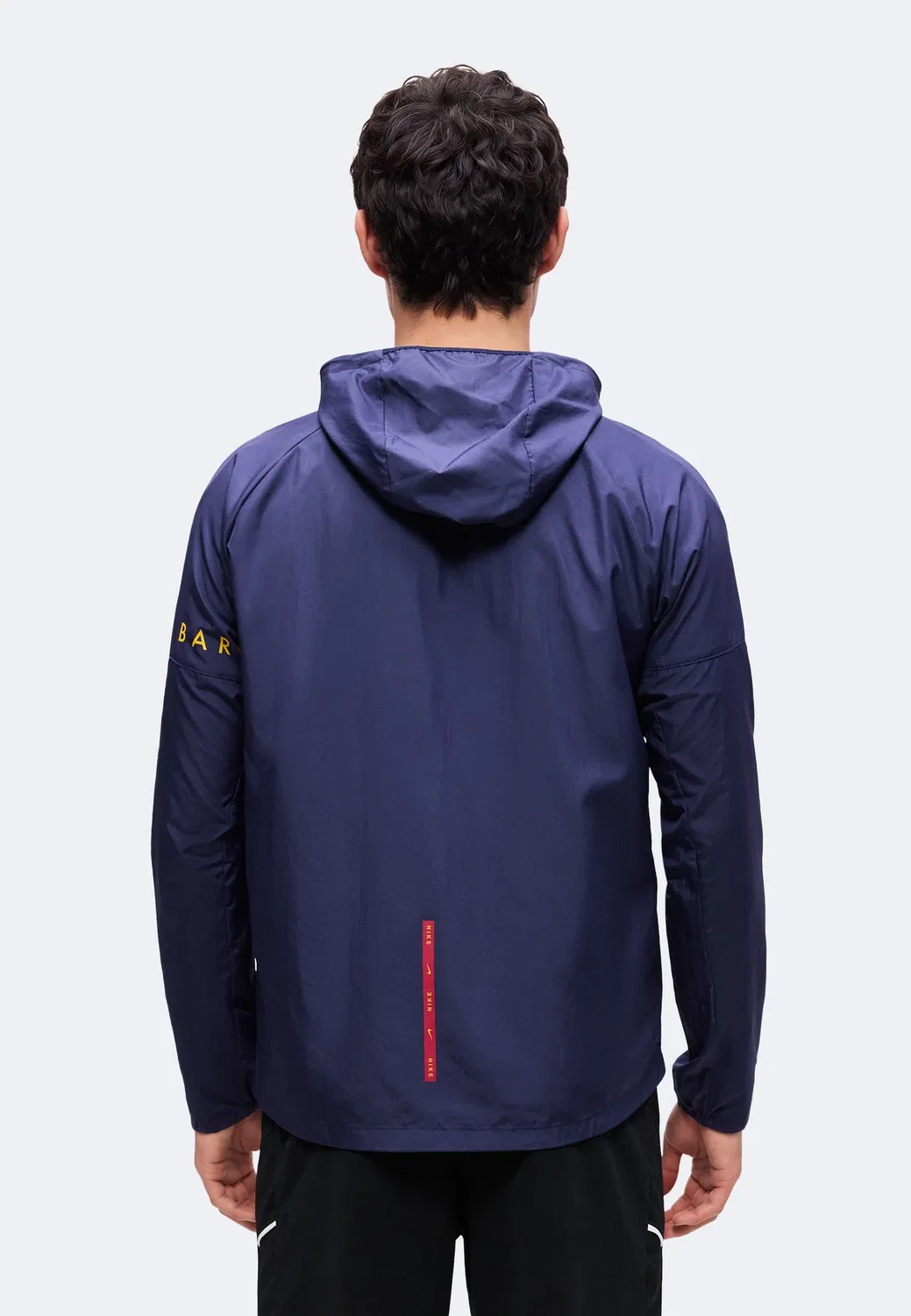 Fcb City Side Running - клубная одежда Nike Performance, Blackened Blue/Mineral Yellow — фото 3