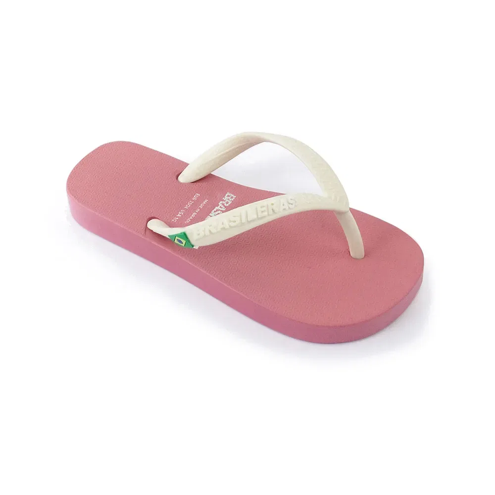 Детские вьетнамки для девочек с широкими ремешками Classic Combi Brasil NL KID Brasileras, Pink