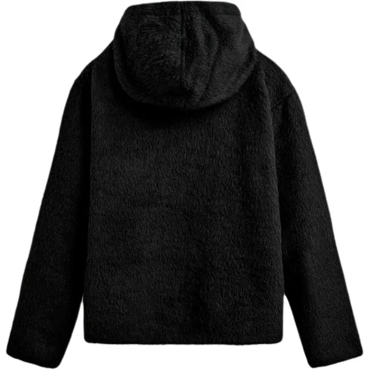 Мужская куртка с капюшоном Black ZARA, Черный — фото 3