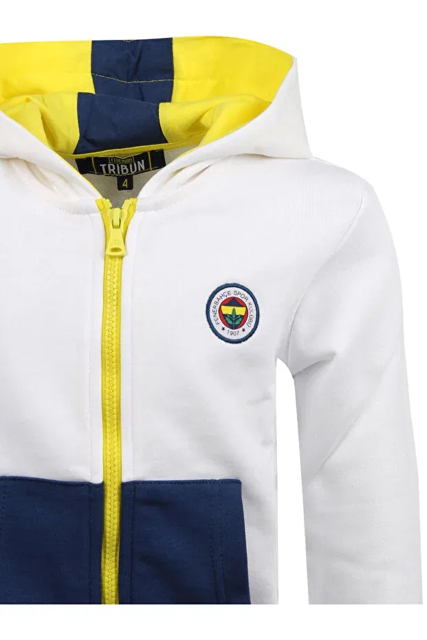 Детские свитшот для девочек с принтом Child Tribun Fenerbahce 1907 Sweat Fenerbahçe, White — фото 4