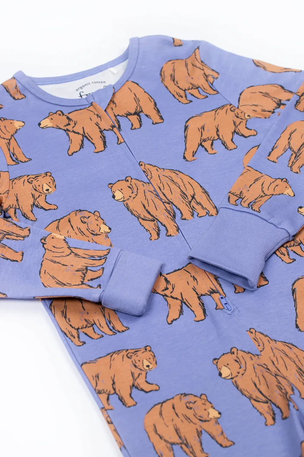 Детский комбинезон с молнией Zelah Frugi, Purple — фото 4