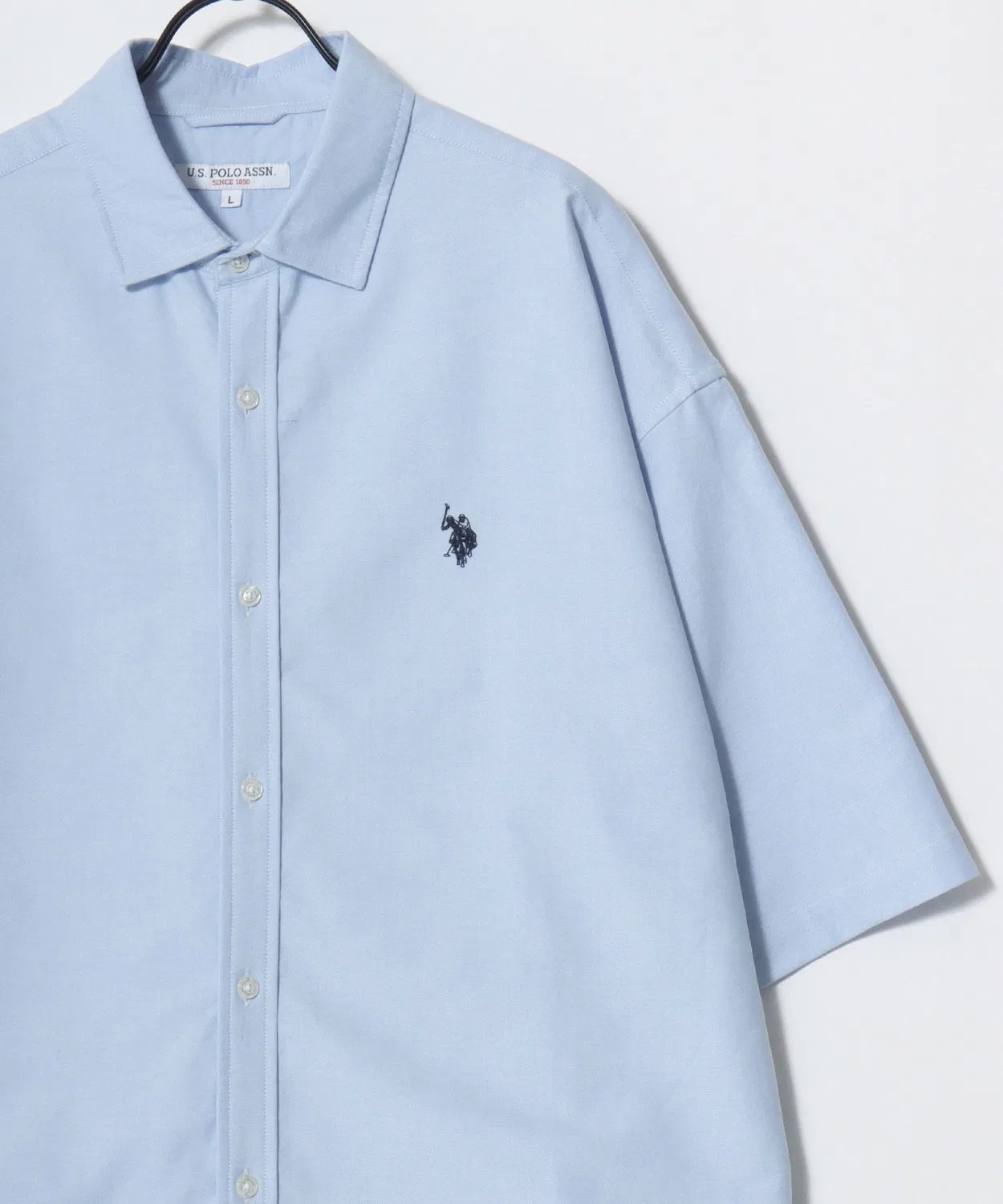 Мужская рубашка с длинным рукавомOxford Ombre U.S. POLO ASSN., White — фото 3