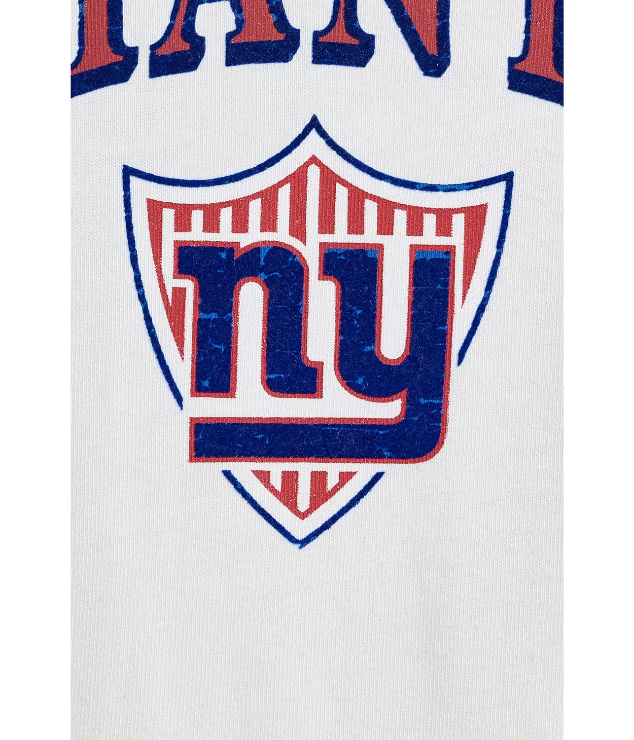 Футболка с длинными рукавами в полоску с символикой команды NFL New York Giants (для маленьких и больших детей) Junk Food Clothing Kids, Vintage White — фото 3