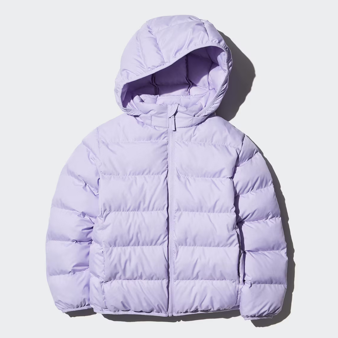 

Куртка Uniqlo детская стеганая с капюшоном, 71 фиолетовый