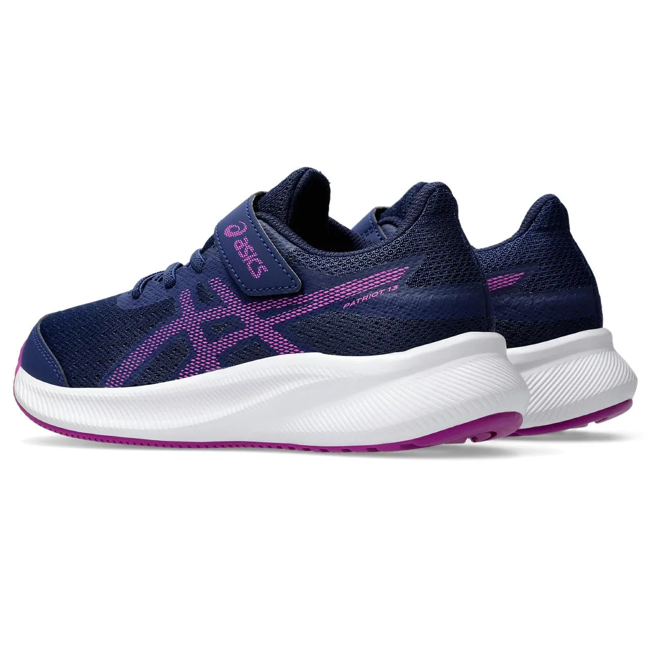 Детские кроссовки для мальчиков с застежкой-липучкой Patriot 13 Ps ASICS, Blue — фото 2