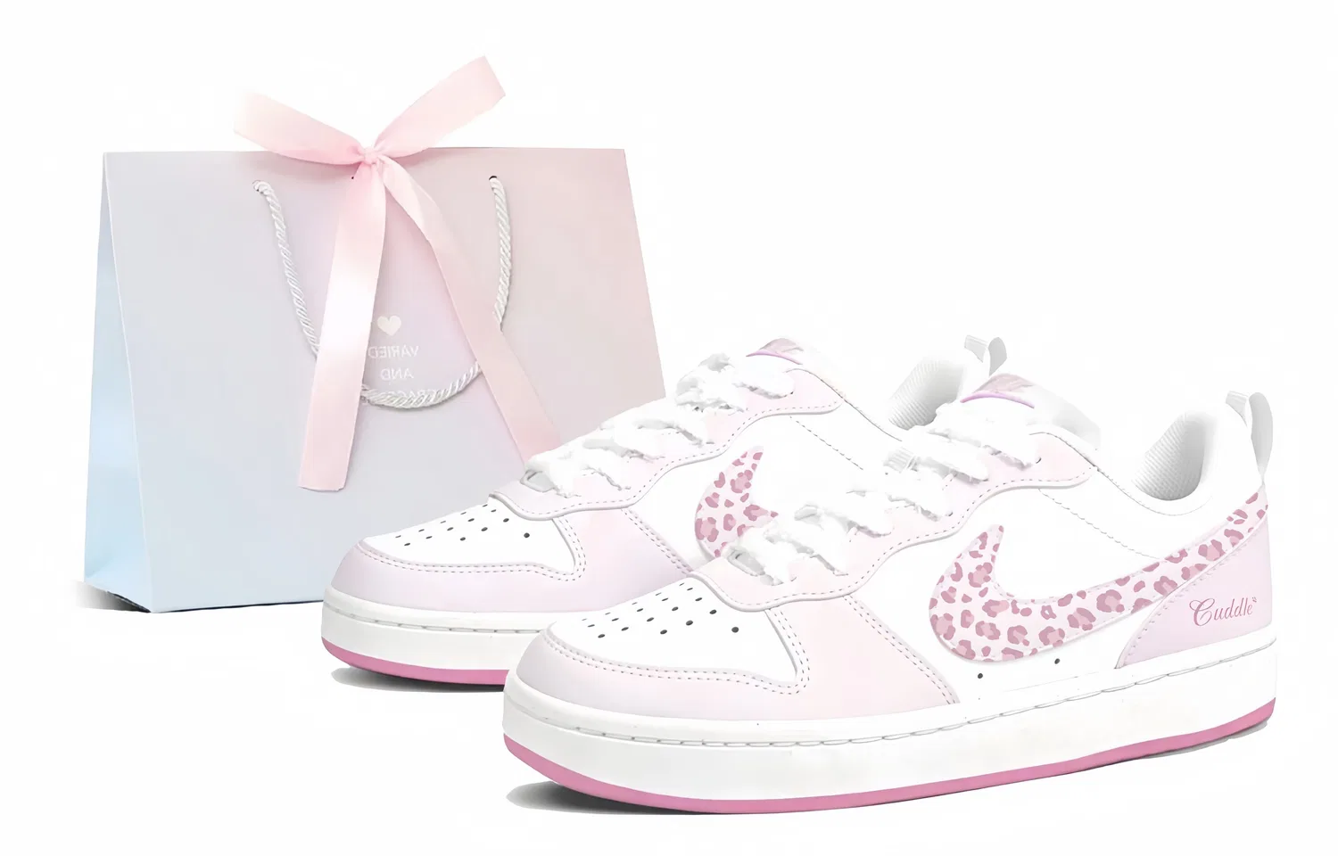 Детские кроссовки для скейтбординга с низким верхом Nike Court Borough 2, Pink