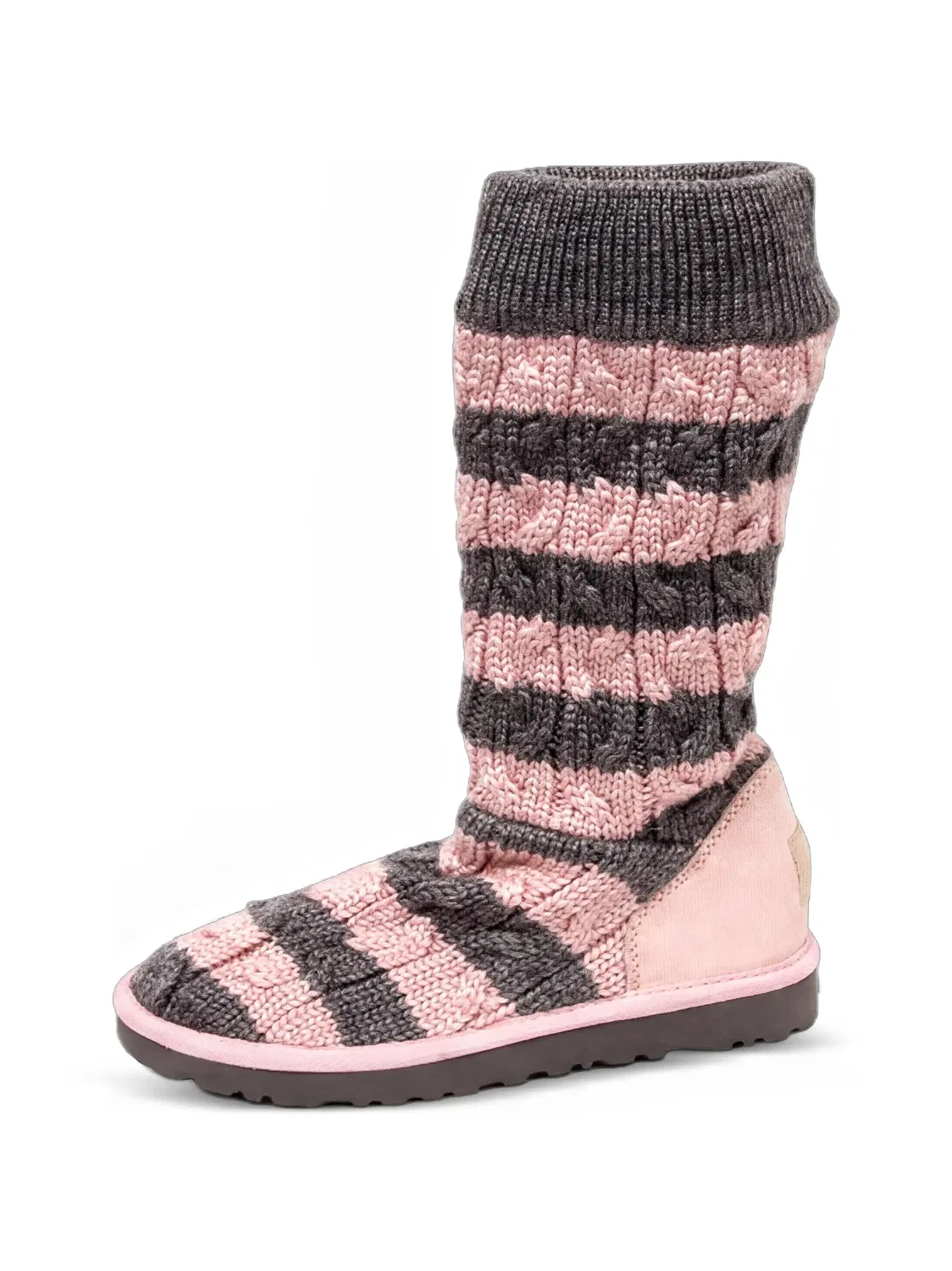Классические высокие сапоги крупной вязки Ugg Kids, розовый