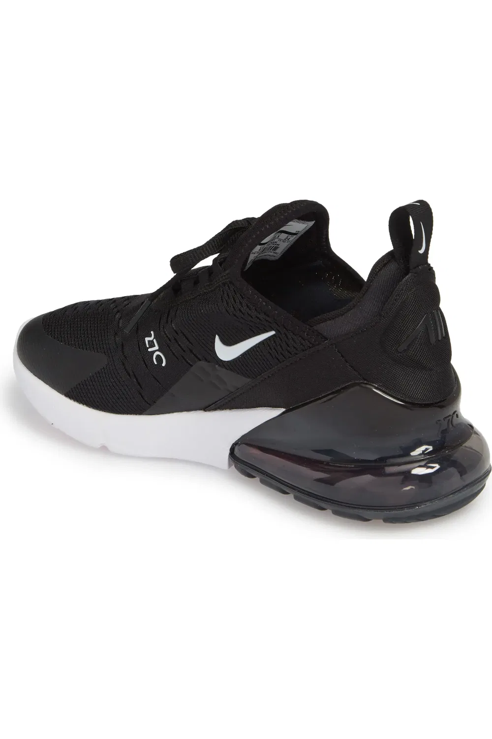 Детские кроссовки с амортизацией Air Max 270 Nike, 001 черно-белый — фото 2