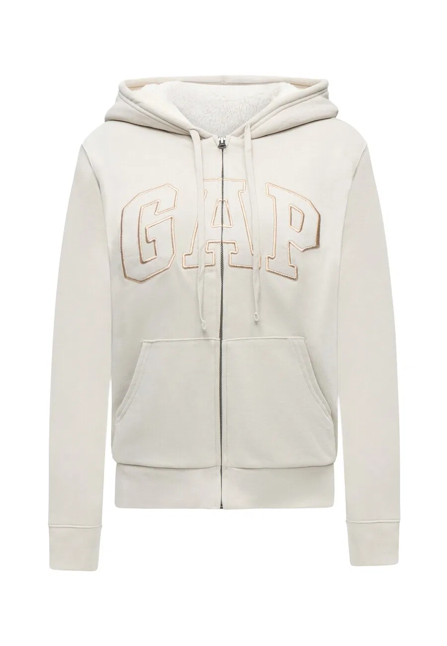 Худи на молнии GAP 'V-FRANCHISE HERITAGE' белого цвета
