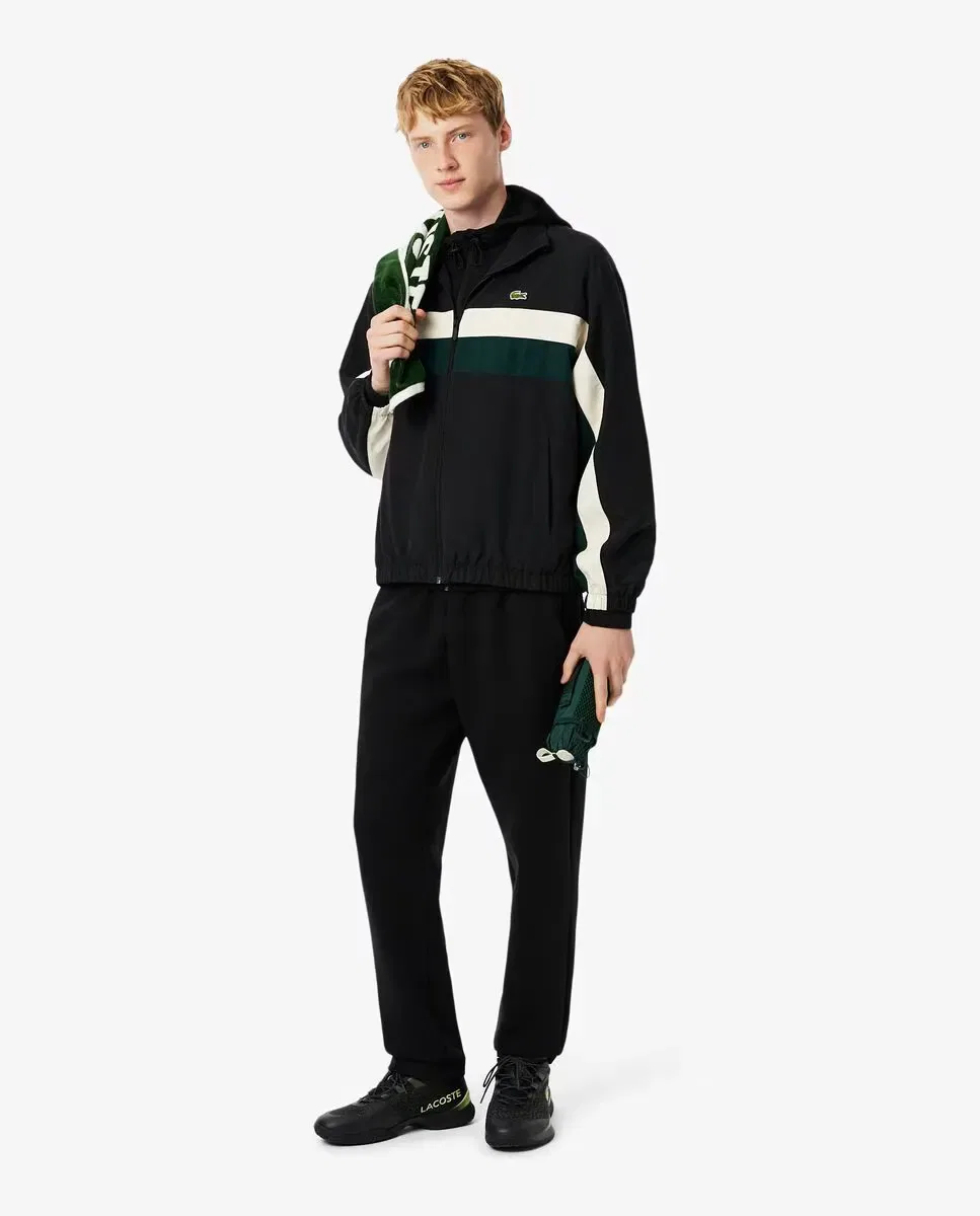 Мужская куртка-ветровка из полиэстера Lacoste, Negro — фото 4