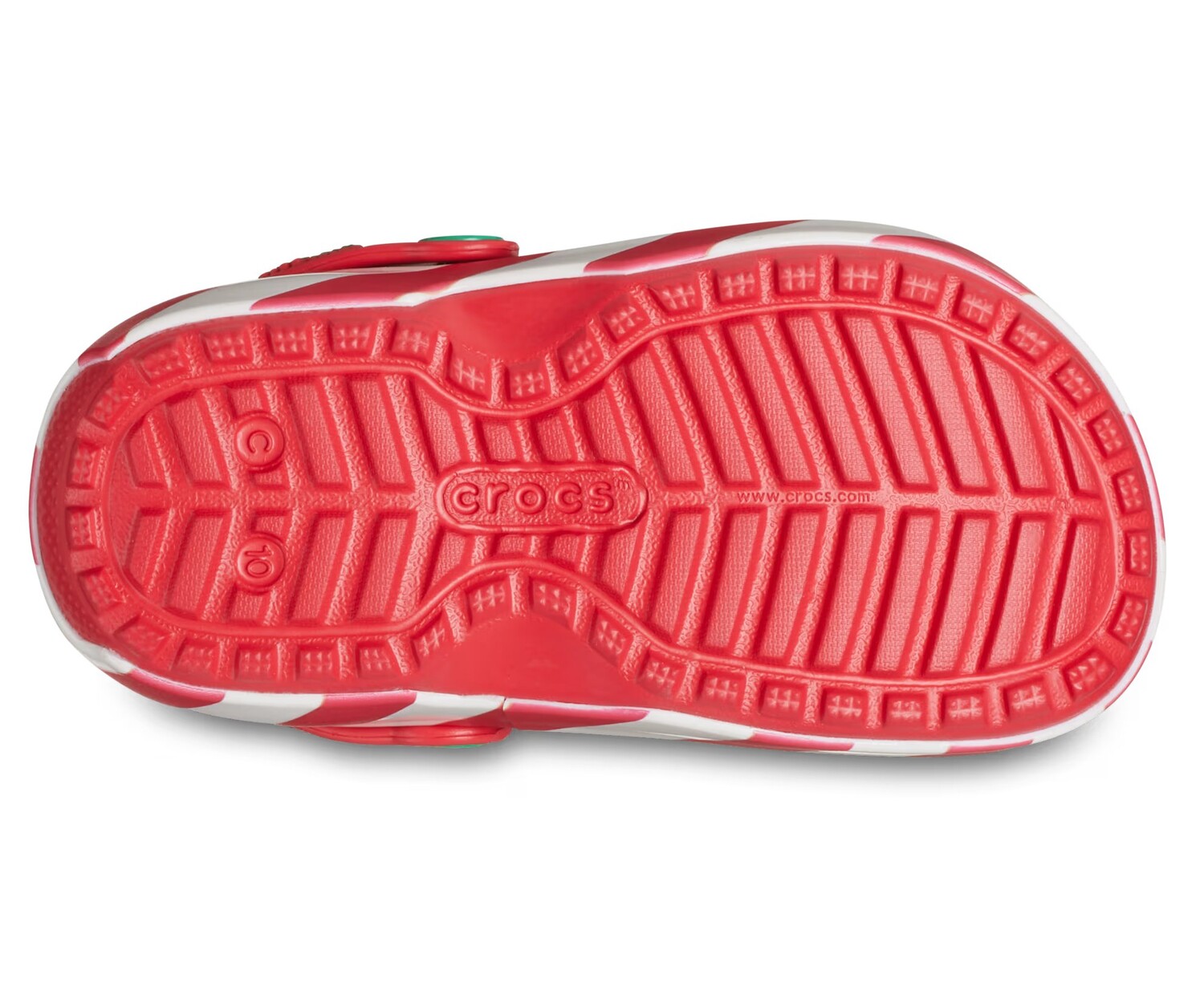 Сабо для маленьких детей Crocs Classic Clog x Disney Mickey Holiday, зеленый/красный — фото 4