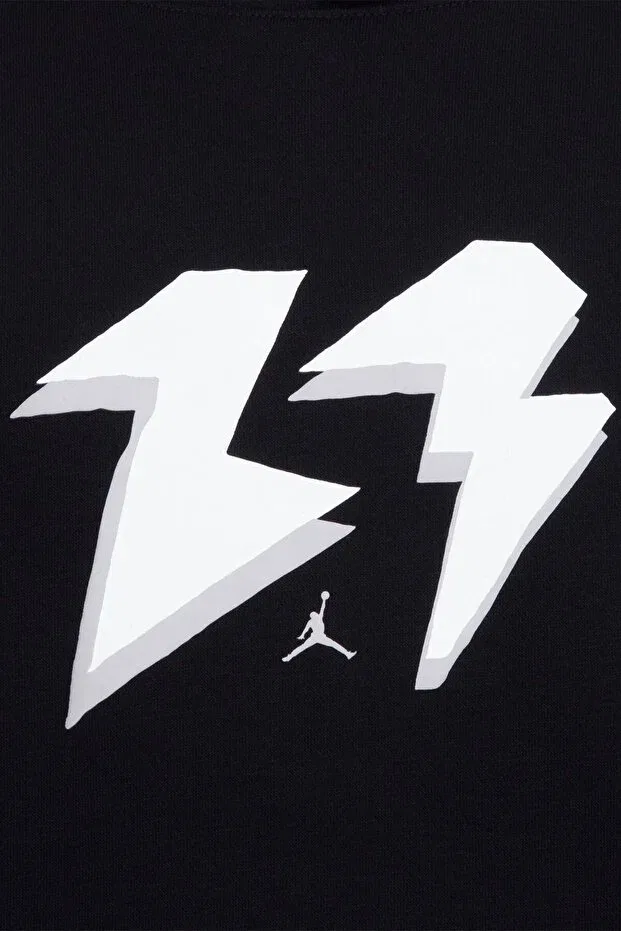 Детское худи с принтом для девочек Nike, Black — фото 4