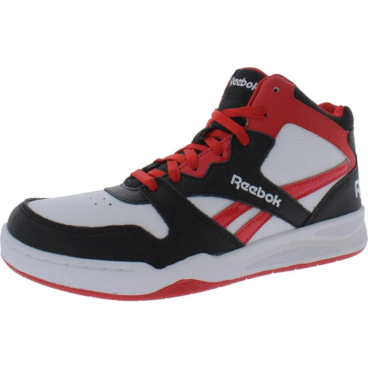 Детские кроссовки для мальчиков Bb4500 Court Sneaker Reebok, Bianco Nero Rosso Vector