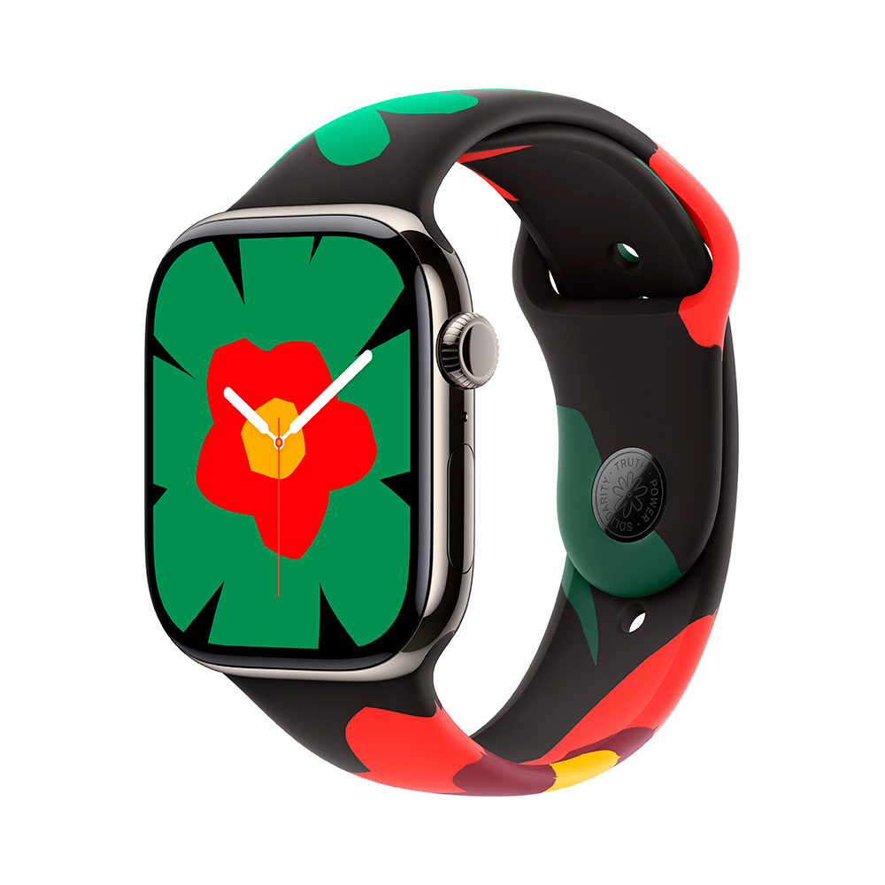 

Умные часы Apple Watch Series 11 (GPS+Cellular), 46 мм, Natural Titanium Case/Black Unity Bloom Sport Band - M/L, Титановый, Умные часы Apple Watch Series 11 (GPS+Cellular), 46 мм, Natural Titanium Case/Black Unity Bloom Sport Band - M/L