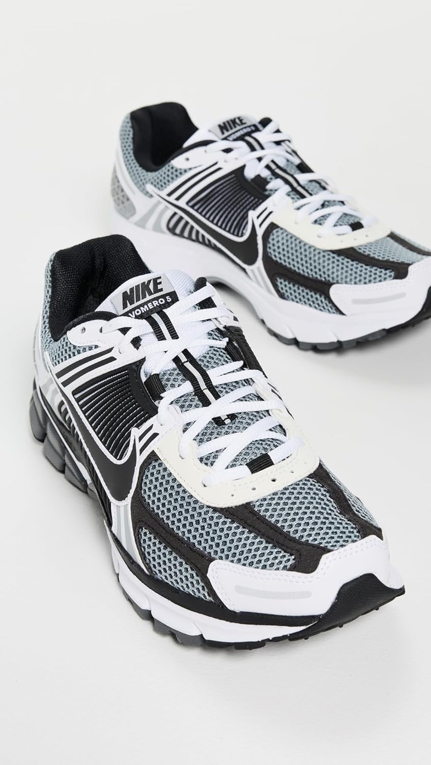 Мужские кроссовки Nike Zoom Vomero 5, белый/черный/серый — фото 4