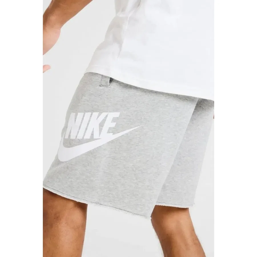 Шорты спортивные свободного кроя с карманами Nike Sportswear Clup Futura Alumni, Серый — фото 3