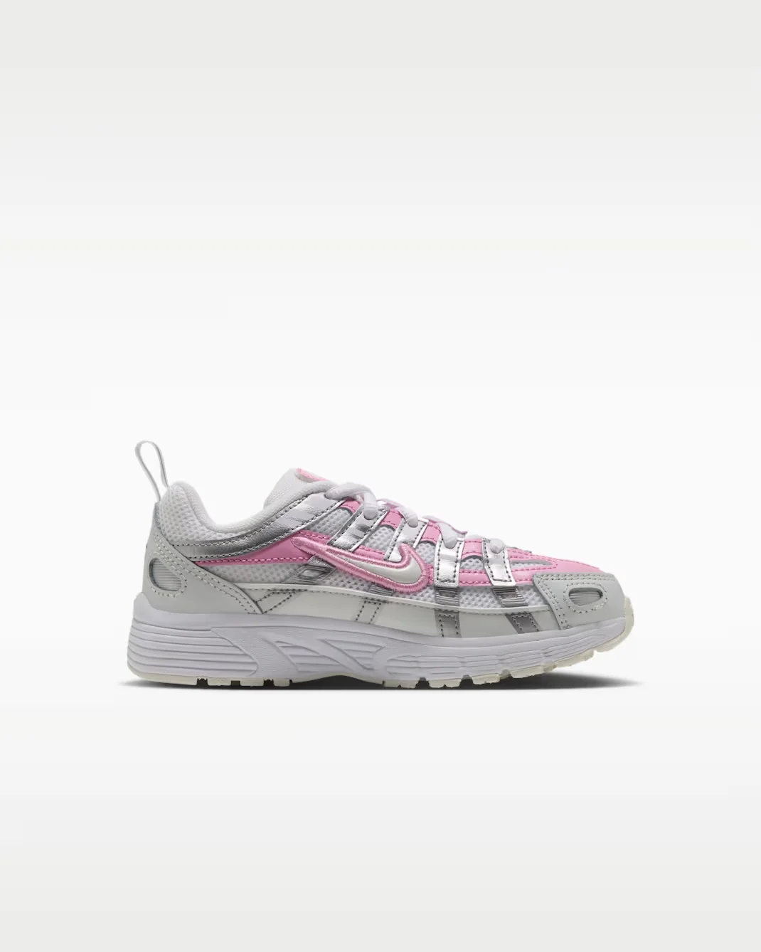 Кроссовки детские Nike P-6000, белый/розовый — фото 2